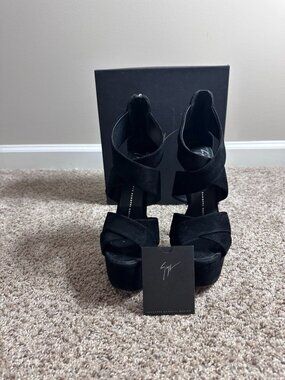 Giuseppe Zanotti Women’s Platforms Black Suede